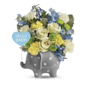 Sweet Baby Blue Floral Arrangement